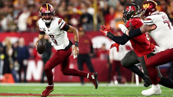 Commanders eliminam Buccaneers, derrubam tabu e avançam nos playoffs da NFL