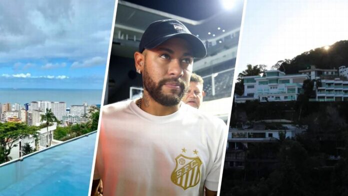 Como é 'morro' onde Neymar vai morar em Santos