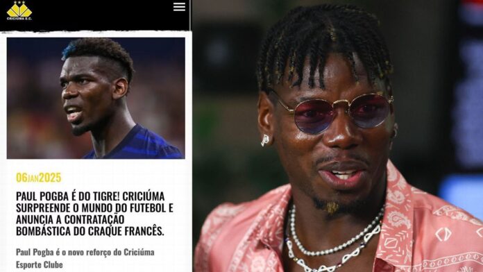 Criciúma tem site hackeado e 'anuncia' contratação de Pogba
