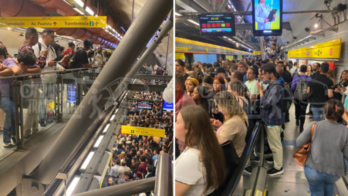 Linha 4-Amarela de metrô tem falha na manhã desta terça (28) em São Paulo