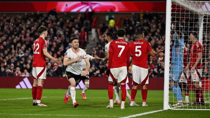 Liverpool busca empate com Forest e pode ver Arsenal encostar na Premier League