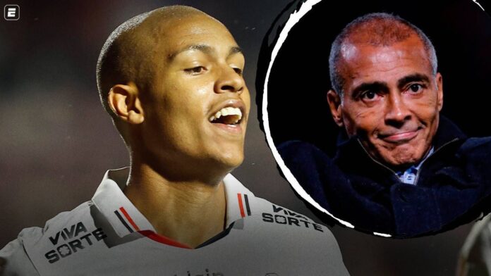 Ryan Francisco, do São Paulo, revela inspiração em Romário