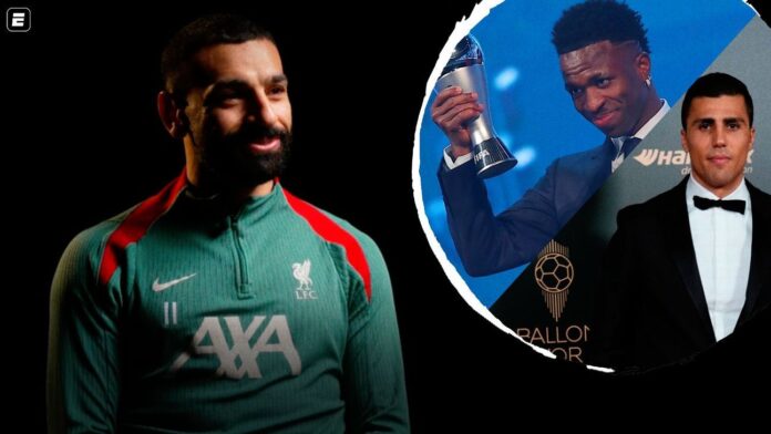 Salah reforça Vini Jr acima de Rodri e cita voto para melhor do mundo