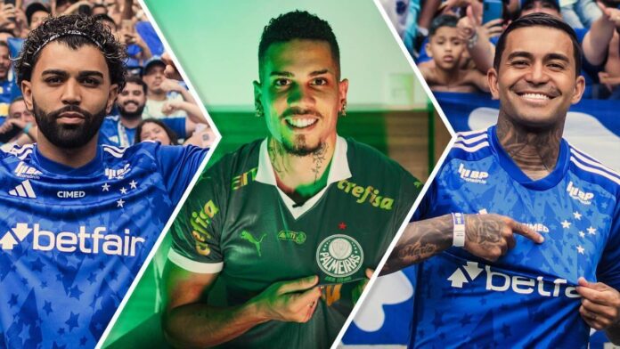 Só um acima do Cruzeiro e 8 'zerados': quem mais Só um acima do Cruzeiro e 8 'zerados': quem mais contratou até agora no Brasil