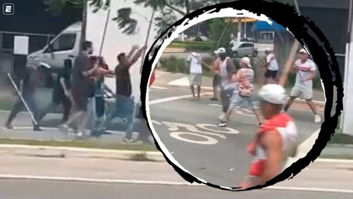 Torcedores de São Paulo e Corinthians brigam antes do clássico