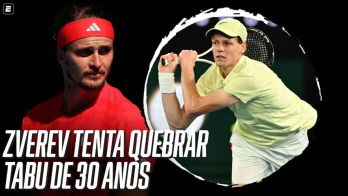 Zverev tenta quebrar escrita de 30 anos na final do Australian Open contra Sinner