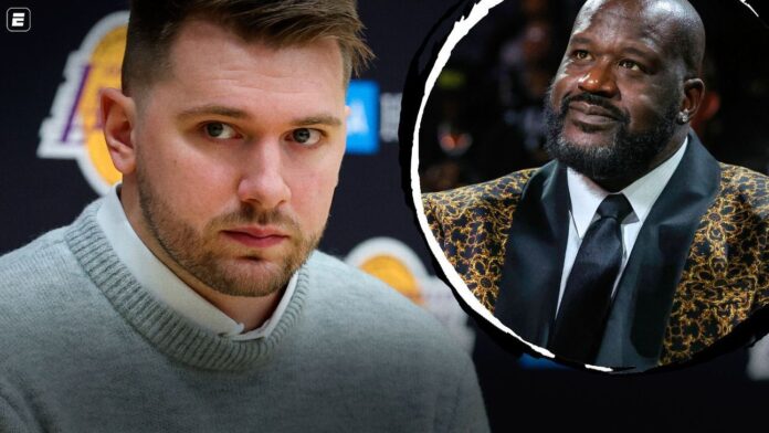 Acima do peso? Shaq sai em defesa de Doncic: 'Melhor do que 99,9% dos armadores'