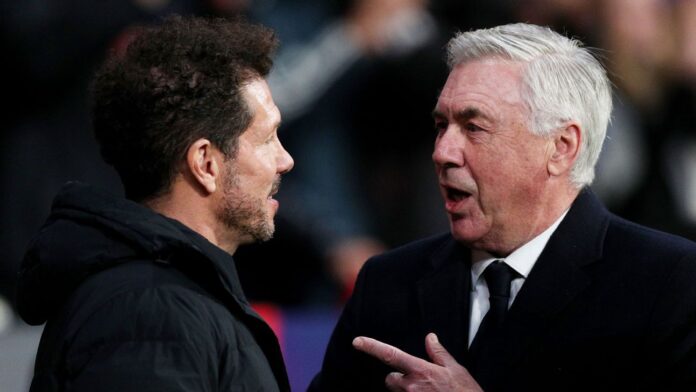 Ancelotti 'responde' elogio de Simeone a rival do Real após empate no clássico
