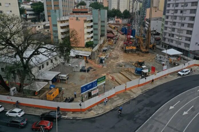 Construção da Estação 14 Bis-Saracura da linha 6-Laranja pode ser reavaliada, diz oficialmente o governo do estado