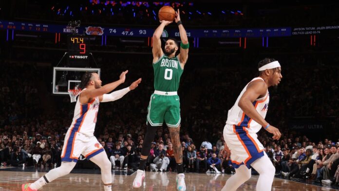 De ponta a ponta: Tatum dá show, e Celtics dominam os Knicks no Madison Square Garden