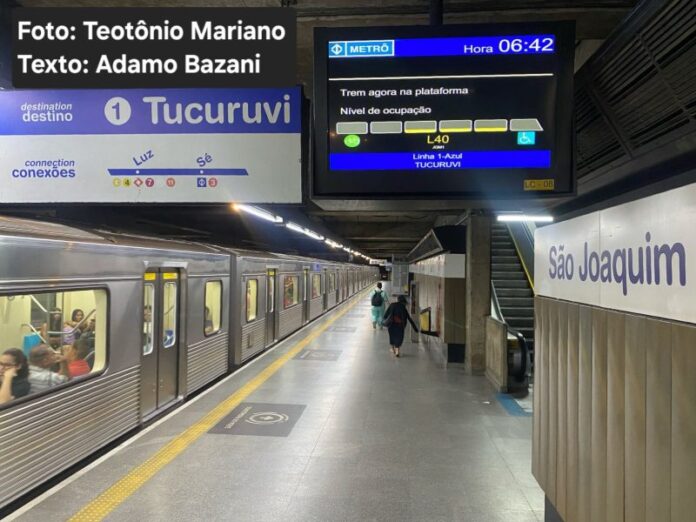 Linha 1-Azul é liberada mais cedo neste domingo após passagem de Tatuzão e PAESE com transtornos