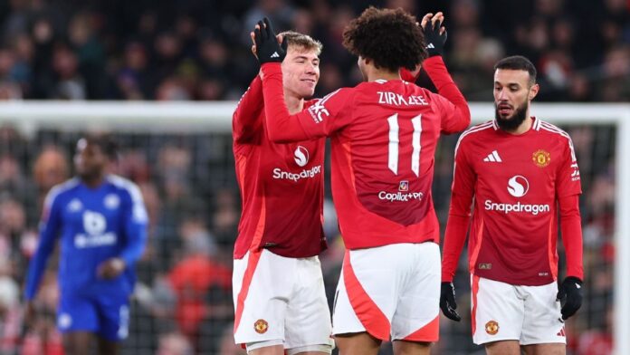 United vira sobre o Leicester e se classifica na Copa da Inglaterra