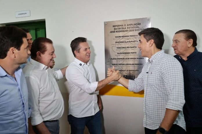 Governo de MT entrega escola reformada em distrito de Rondonópolis; 