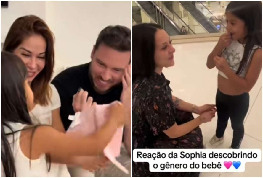 Maíra Cardi mostra reação de filha ao saber sexo de bebê que espera com Thiago Nigro