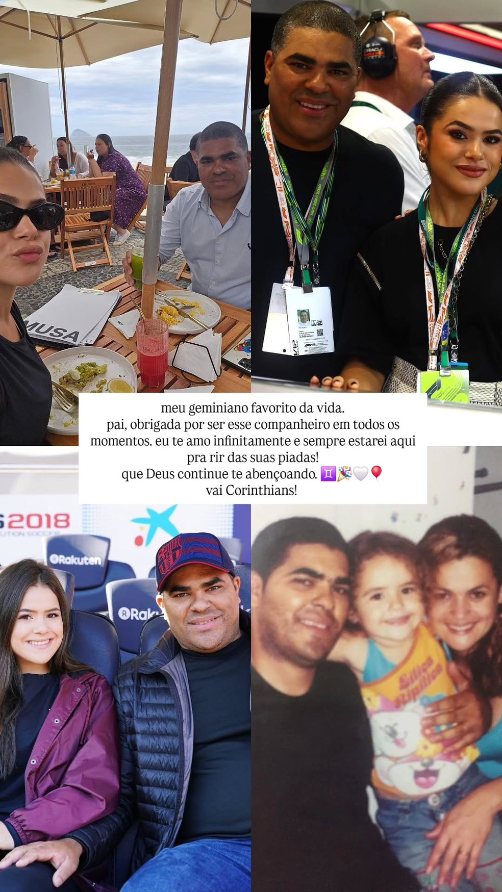 Maisa se declara ao pai em data especial — Foto: Reprodução/Instagram