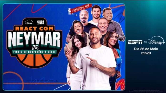 Neymar fará react ao vivo de Thunder x Timberwolves na NBA no Disney+