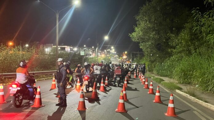 Operação Lei Seca resulta em cinco condutores presos e 59 motocicletas removidas em Cuiabá