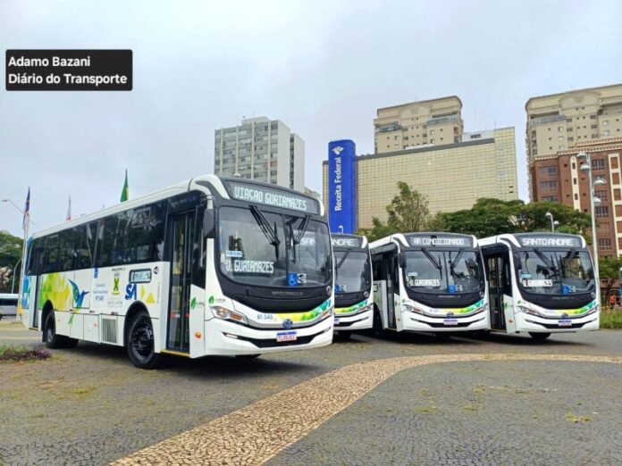 Veja as linhas de ônibus de Santo André (SP) que recebem os primeiros midis 0 km com ar-condicionado e os prefixos a partir destas segunda (26)