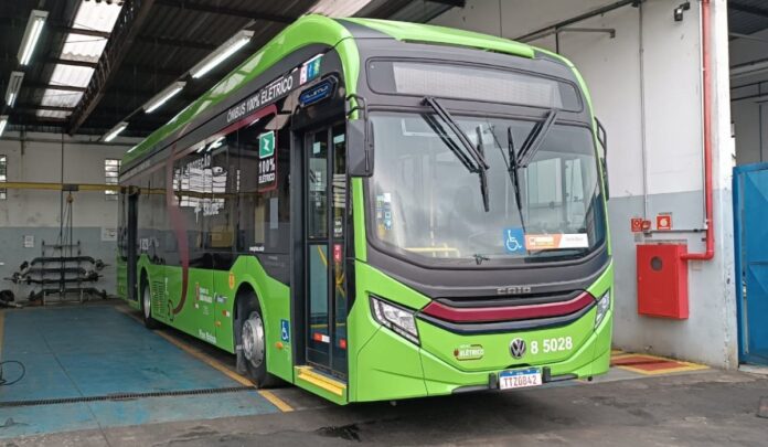 Transcap inicia testes com ônibus elétrico Caio e-Millennium chassi e-Volksbus 22L