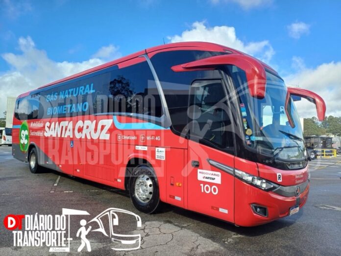 Scania e Santa Cruz apresentam ônibus rodoviário a biometano/gás natural