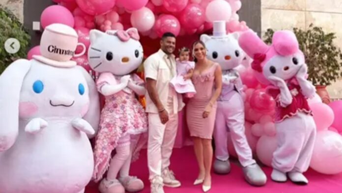 Após lua de mel em Dubai, Hulk e esposa comemoram 1 ano da filha: ‘Dia de celebrar’