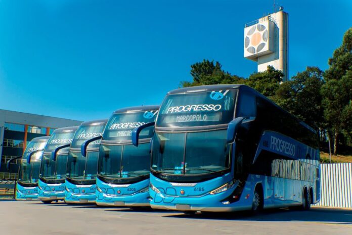 Auto Viação Progresso renova frota com 30 ônibus Marcopolo G8 1800 DD