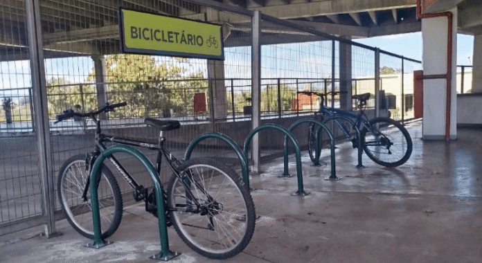 Estação Pampulha em Belo Horizonte (MG) ganha novo bicicletário com capacidade para 60 bicicletas