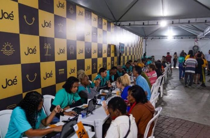 Novo posto do sistema de bilhetagem Jaé é inaugurado na Arena Jovelina, na Pavuna (RJ) nesta sexta-feira (27)