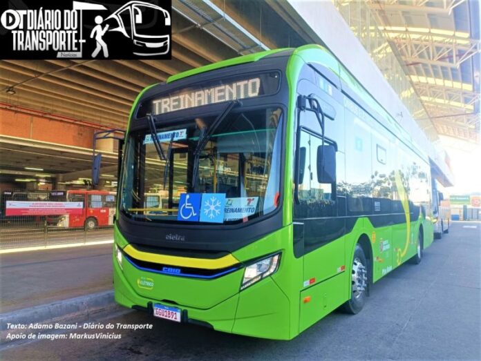 Transunião realiza testes com ônibus elétrico Eletra/Caio/Mercedes-Benz em parte da zona Leste da cidade de São Paulo