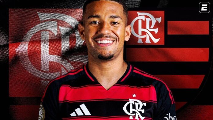 Flamengo anuncia a contratação de Samuel Lino, ex-Atlético de Madrid