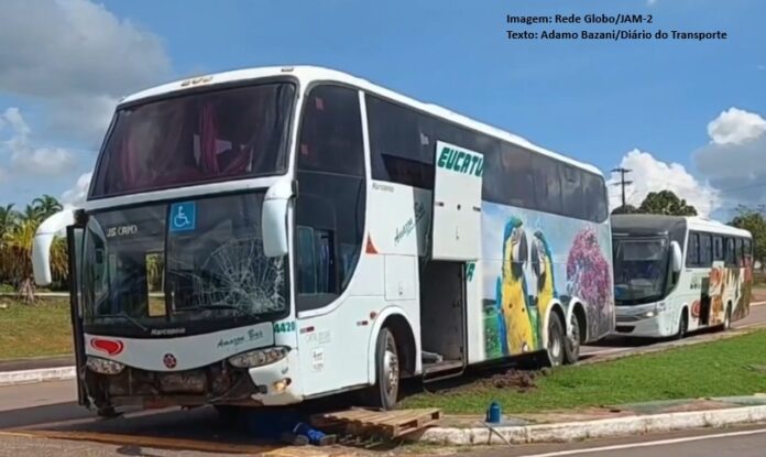 Homem de 61 anos morre atropelado por ônibus da Eucatur. Motorista diz que direção falhou