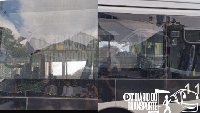 Mais depredações a ônibus são relatadas na tarde desta sexta-feira (11), ao Diário do Transporte