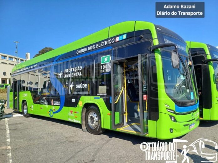 Marcopolo realiza entrega de 95 ônibus elétricos Attivi para Sambaíba Transportes Urbanos, em São Paulo (SP), nesta quarta-feira (23)