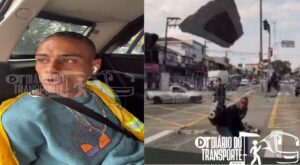 Preso homem flagrado jogando pedra em para-brisa de ônibus da Mobibrasil
