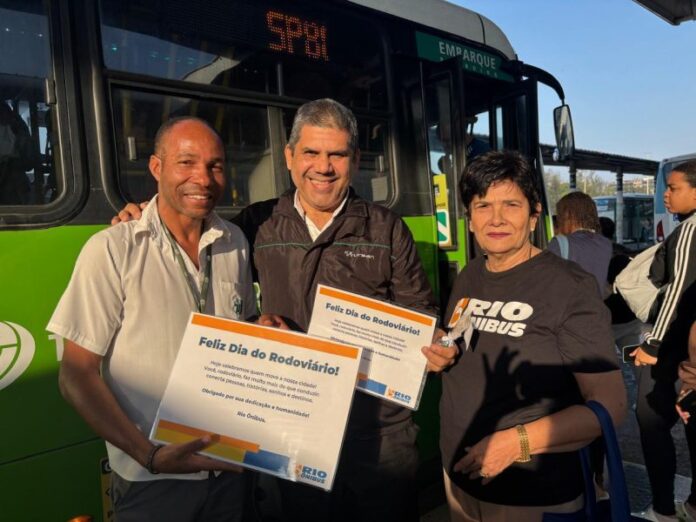 Rio Ônibus celebra Dia do Rodoviário com ações nos terminais de ônibus do Rio de Janeiro