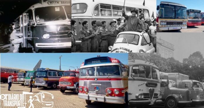 A caravana foi de integração nacional, mas o clima foi de união de amigos pelo amor aos ônibus e caminhões históricos (VEJA FOTOS INCRÍVEIS)