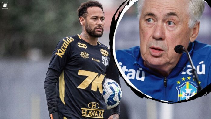 Ancelotti revela papo com Neymar e diz onde pretende utilizar craque na seleção