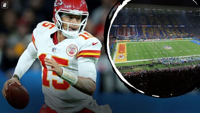 Mahomes é sincero sobre gramado do estádio do Corinthians e jogo da NFL no Brasil