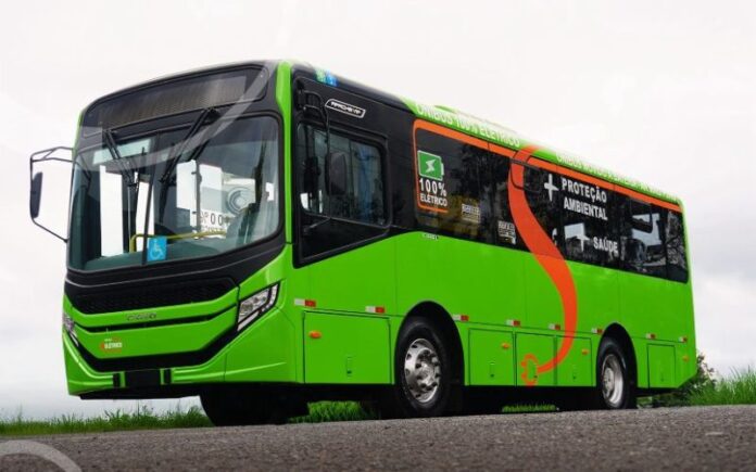 Caio apresenta na Arena ANTP 2025 o eApache Vip, modelo Caio apresenta na Arena ANTP 2025 o eApache Vip, modelo elétrico para transporte urbano