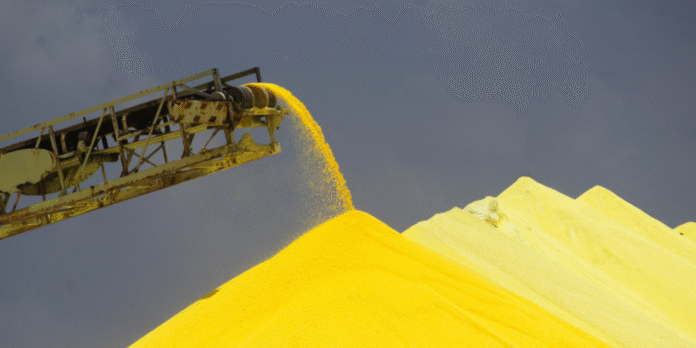 Enxofre sobe 115%, pressiona custos e preocupa indústria de fertilizantes Enxofre sobe 115%, pressiona custos e preocupa indústria de fertilizantes