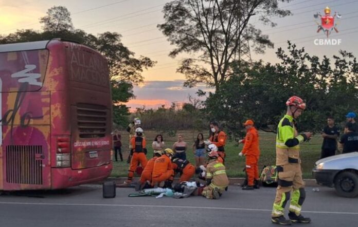 Homem morre ao ser esmagado durante troca de pneu de Homem morre ao ser esmagado durante troca de pneu de ônibus na EPIA Norte no Distrito Federal