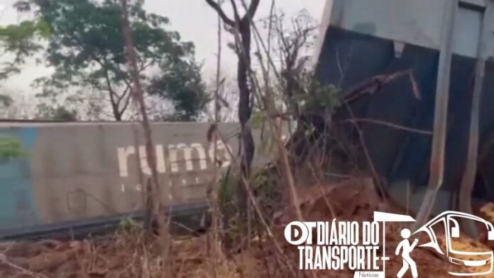 Trem da Rumo com 30 vagões de milho descarrila na cidade de Araraquara (SP) nesta quinta-feira (2)
