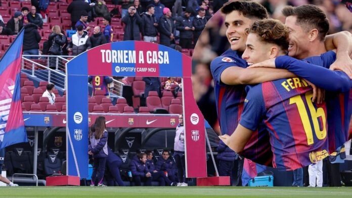 Barcelona atropela Athletic Bilbao em dia de festa e emoção com retorno ao Camp Nou e volta de Raphinha