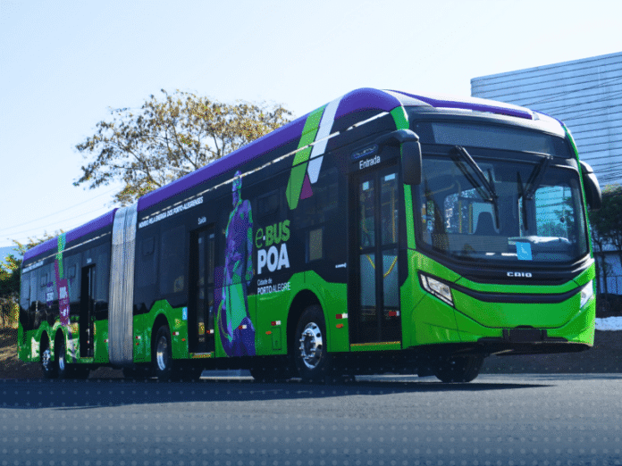 Caio, Eletra, Savar e WEG exibem ônibus elétricos no Congresso de Mobilidade em Gramado (RS) entre 17 e 19 de novembro