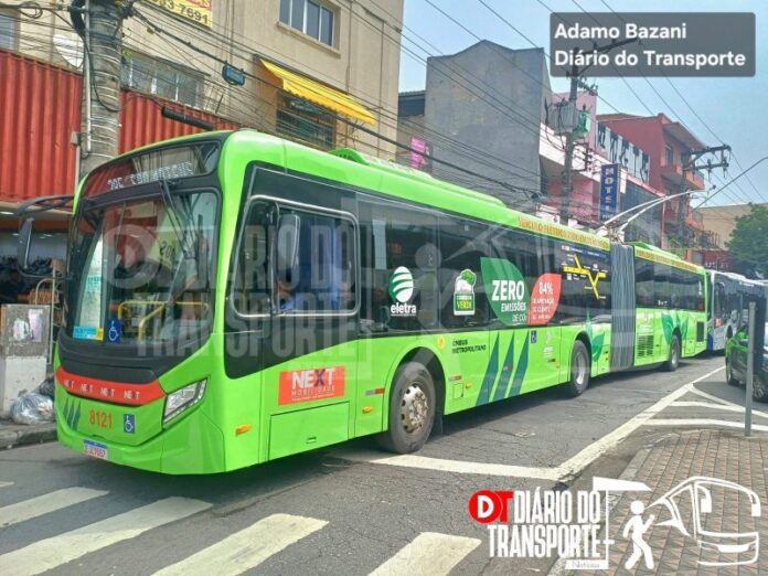 Ônibus a diesel convertido em trólebus da nova geração já opera com passageiros e resultados têm sido satisfatórios