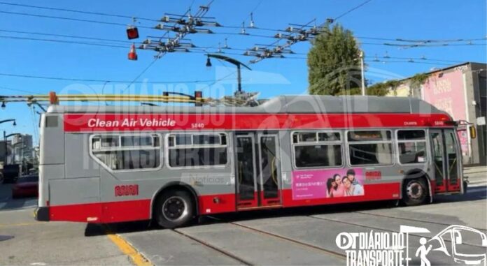 Estudo releva que é mais vantajoso manter trólebus e o sistema E-Trol em São Francisco que adotar ônibus elétricos a bateria