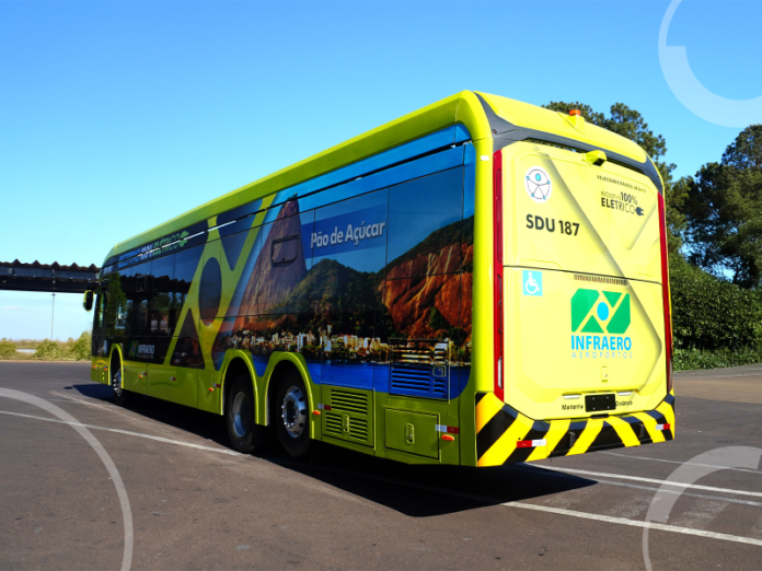 Infraero recebe oito ônibus Caio eMillennium/Eletra para transporte de passageiros entre terminal e aeronaves do Aeroporto Santos Dumont, no Rio de Janeiro
