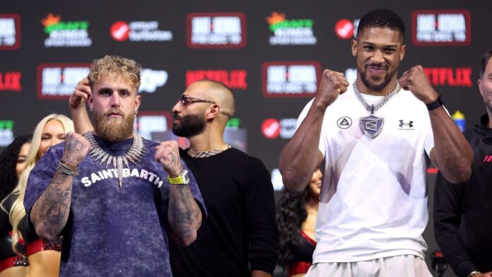 Jake Paul x Anthony Joshua AO VIVO: siga a luta de boxe em card com Anderson Silva x Tyron Woodley