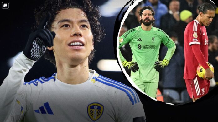 Liverpool abre 2 a 0, mas abusa dos vacilos e empata com o Leeds em jogo eletrizante