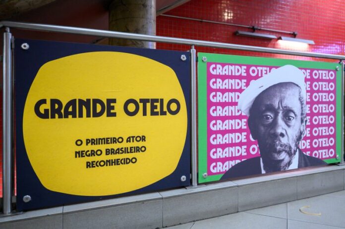Motiva homenageia ator Grande Otelo na Estação Paulista, da Linha 4-Amarela
